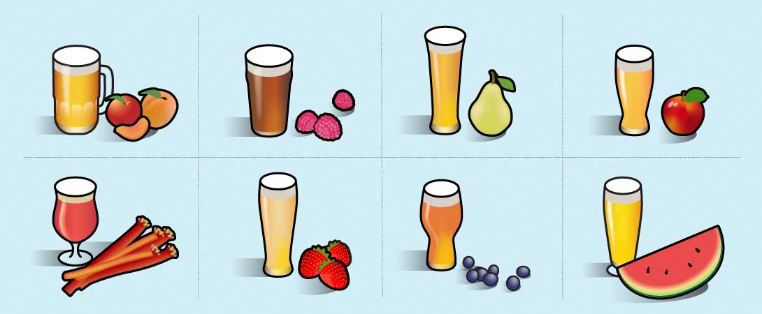 Which fruit is good with beer?