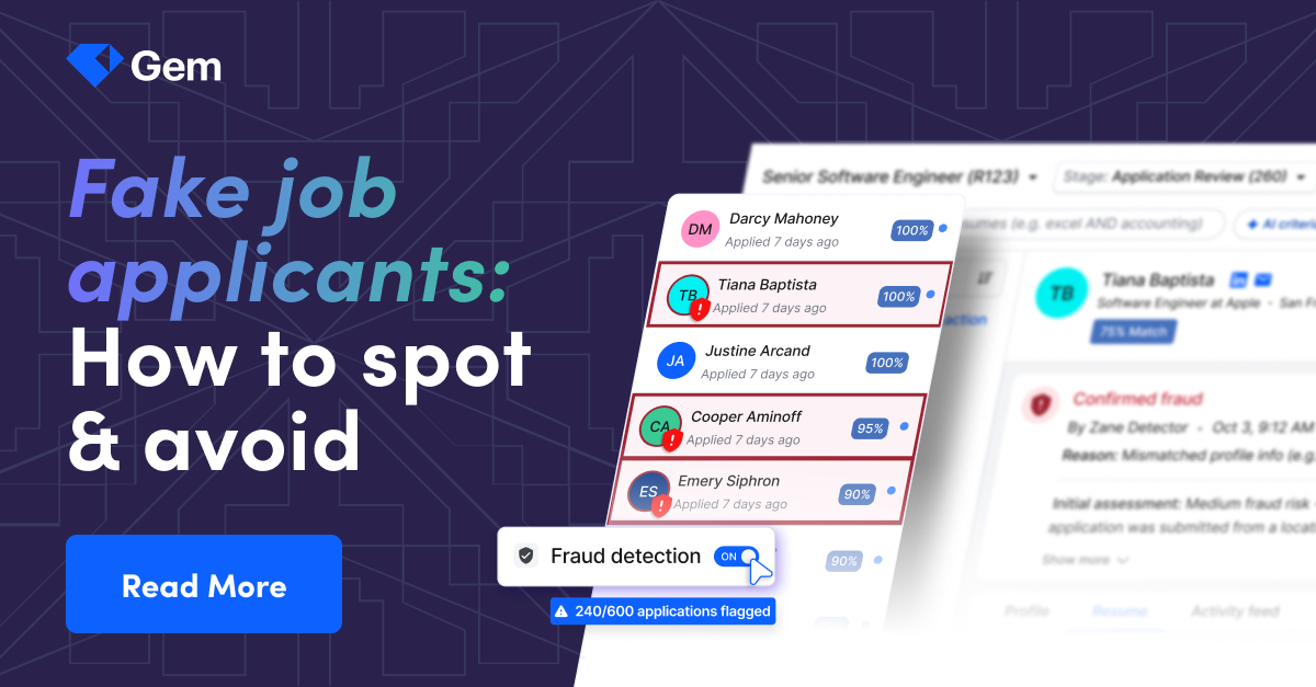 Fake job applicants: How to spot & avoid | Gem