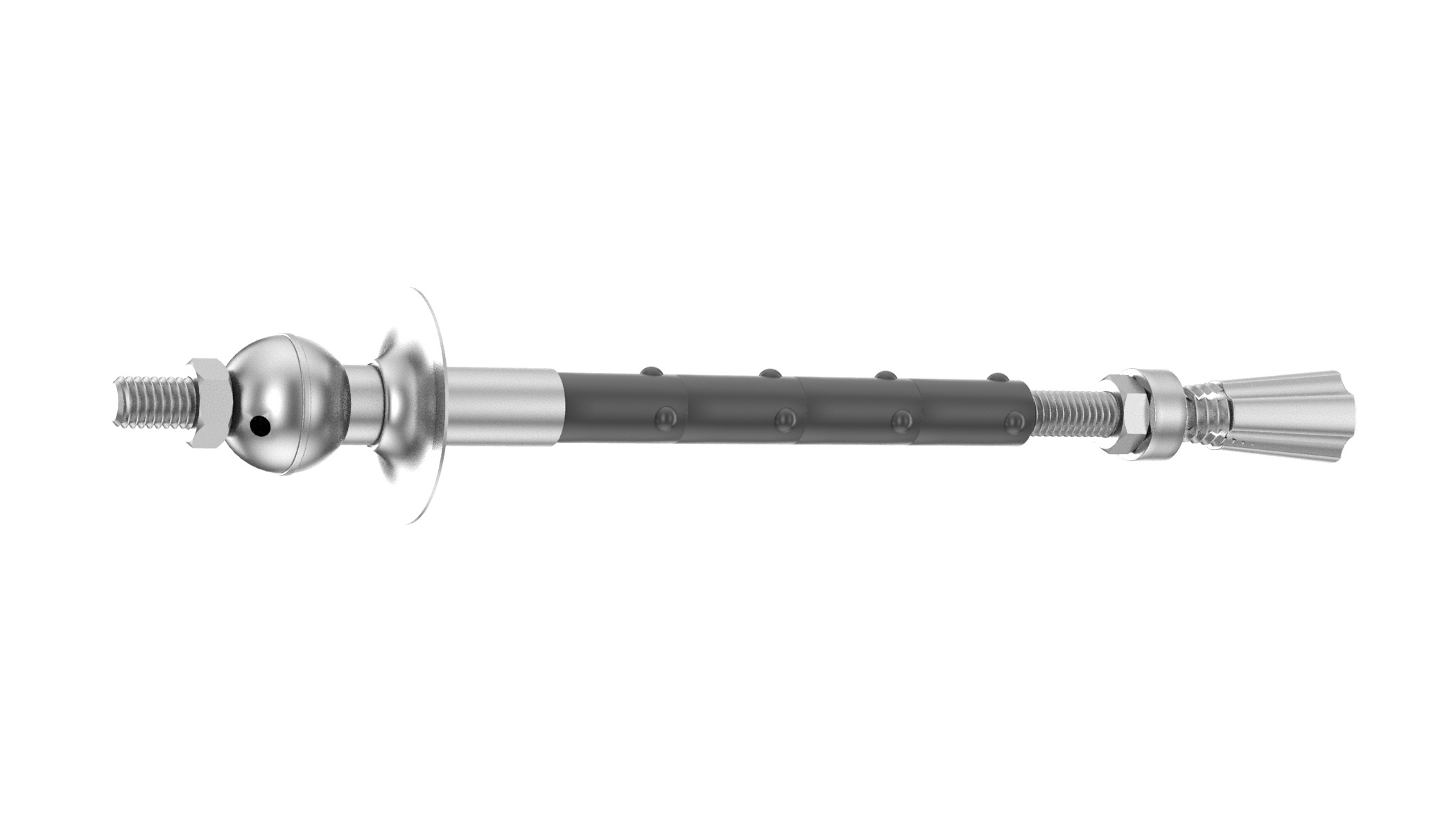 Ancre En Béton Filetée Sandbaggy 1/2" X 8" Galvanisée à Chaud - Avec écrou Et Rondelle