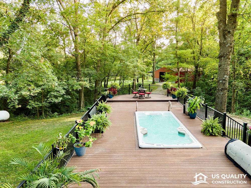 Custom Deck Design with Built-In Pool