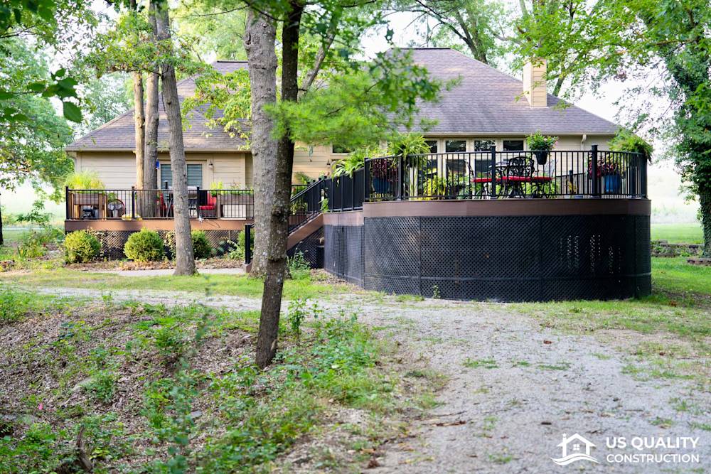 Custom Deck Design with Built-In Pool