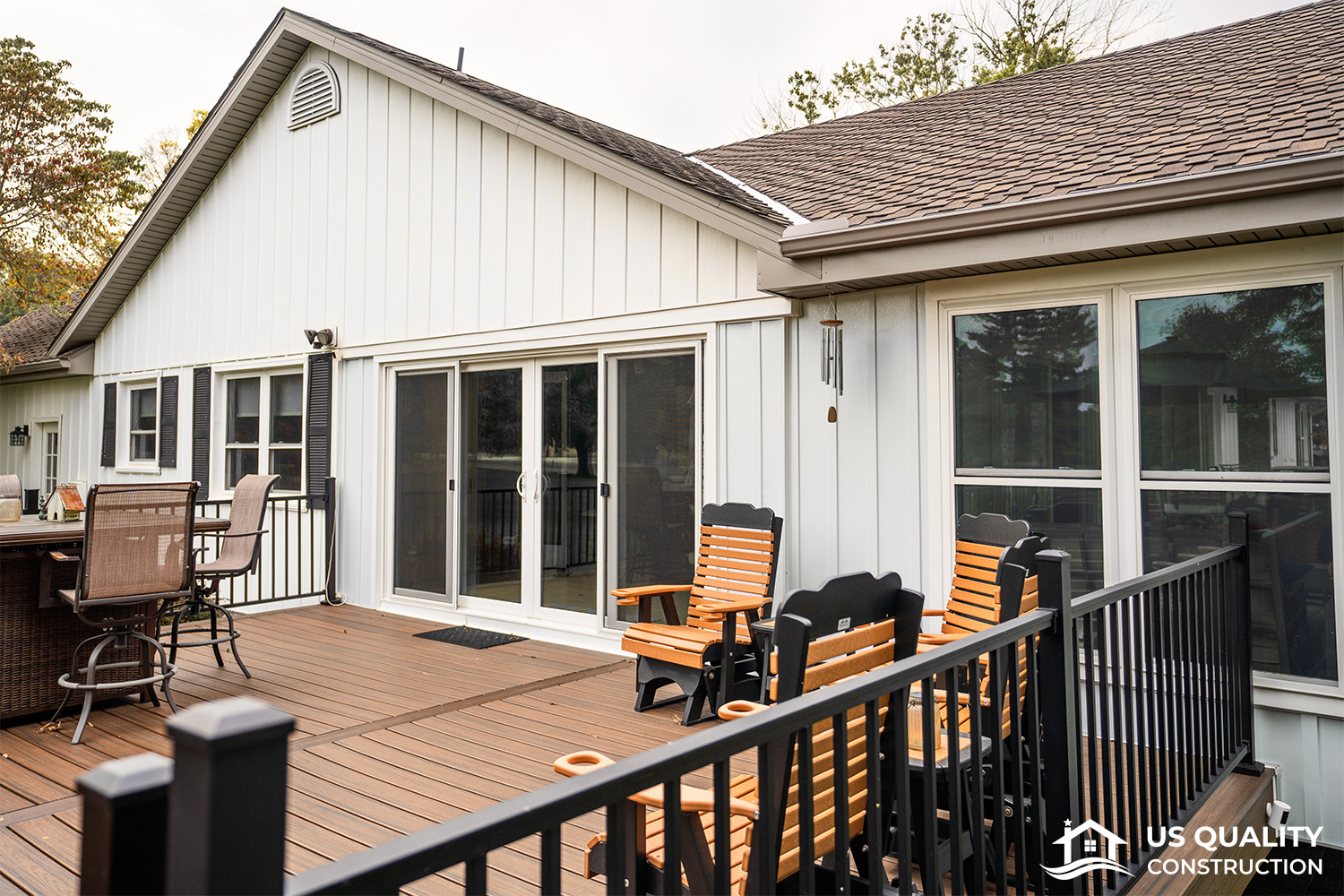 Windows, Patio Doors & deck replacement with Roof Addition