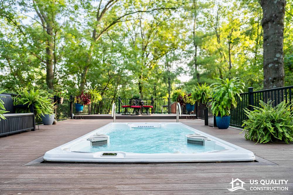 Custom Deck Design with Built-In Pool