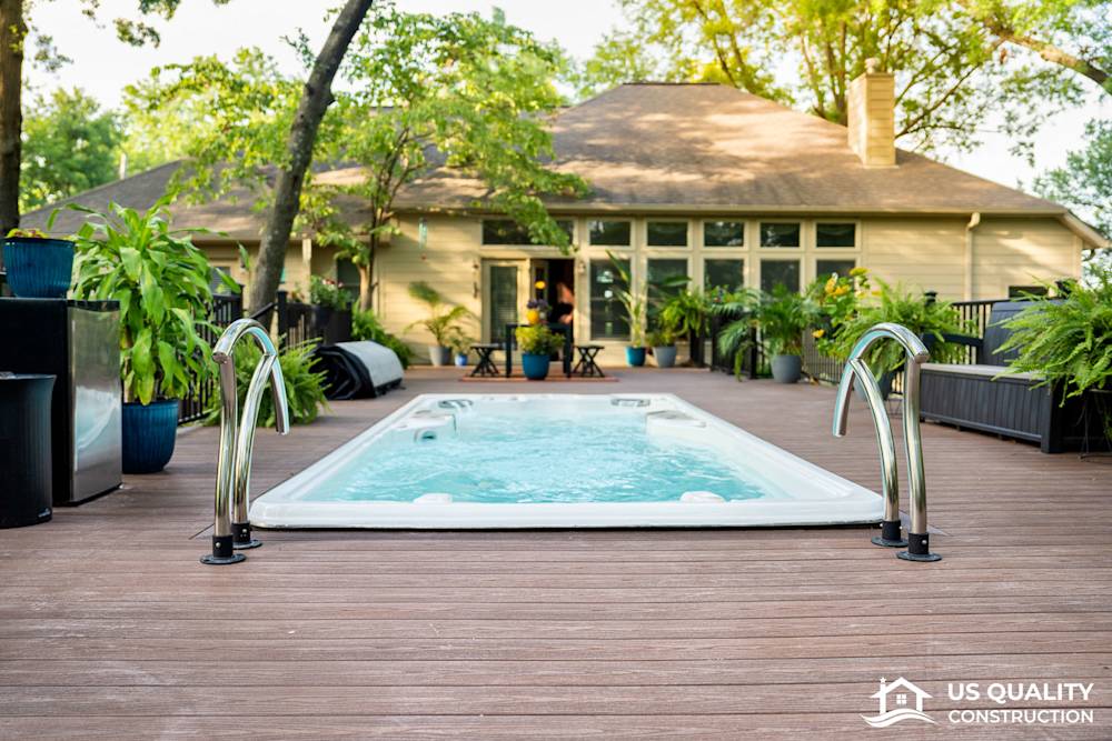 Custom Deck Design with Built-In Pool