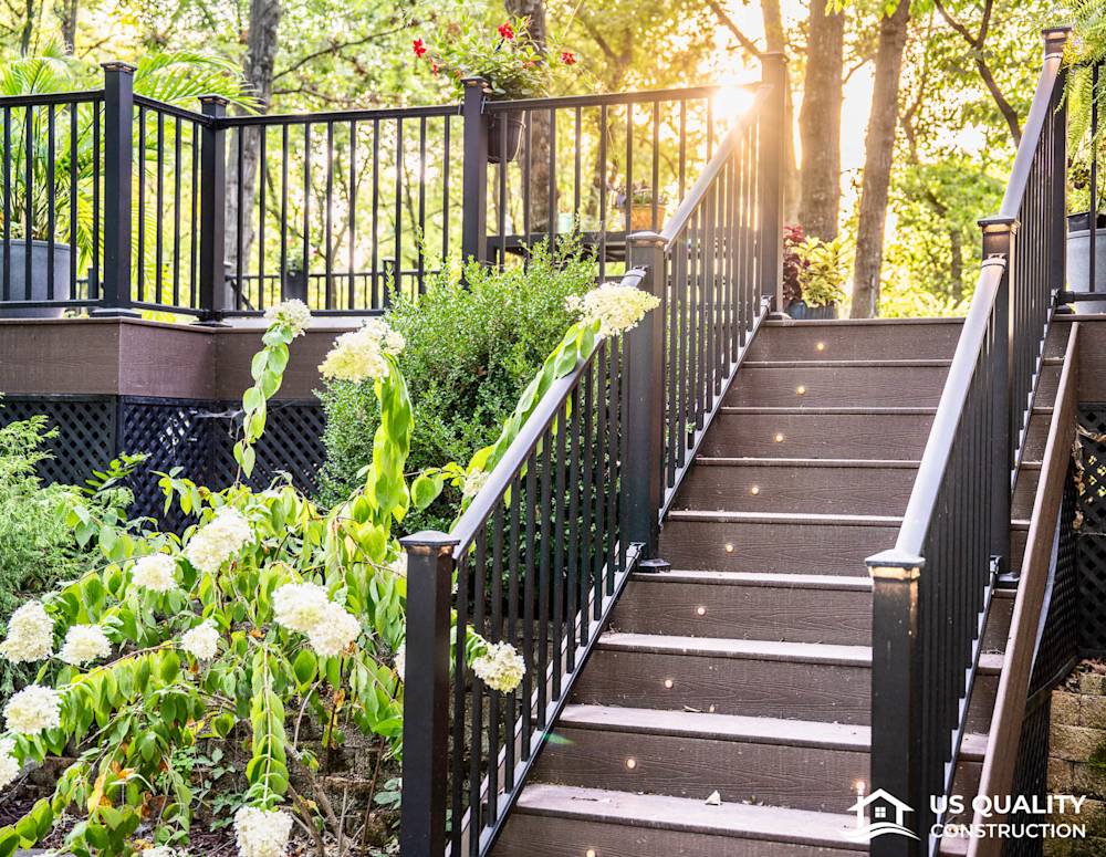 Custom Deck Design with Built-In Pool