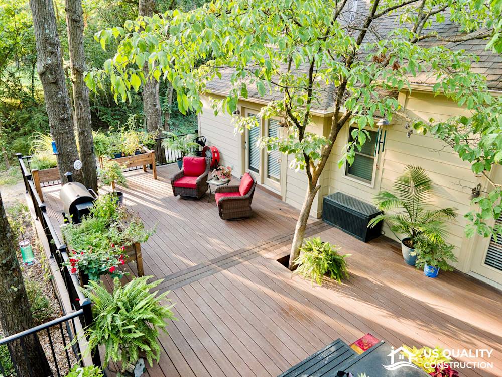 Custom Deck Design with Built-In Pool