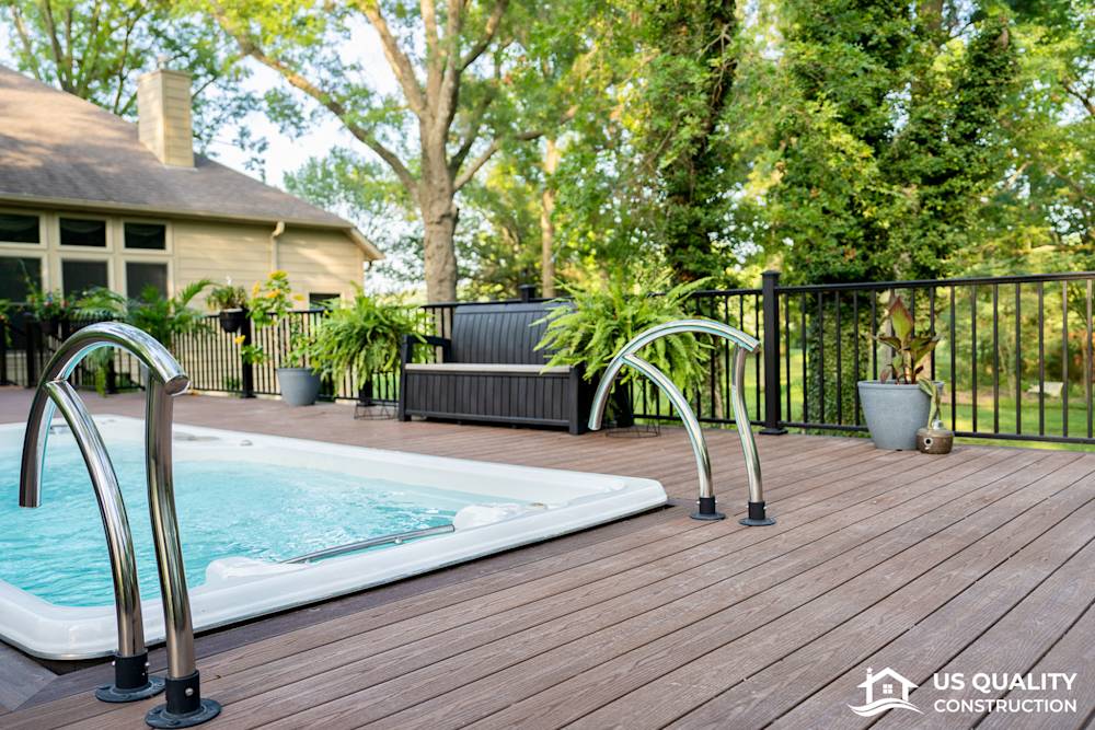 Custom Deck Design with Built-In Pool