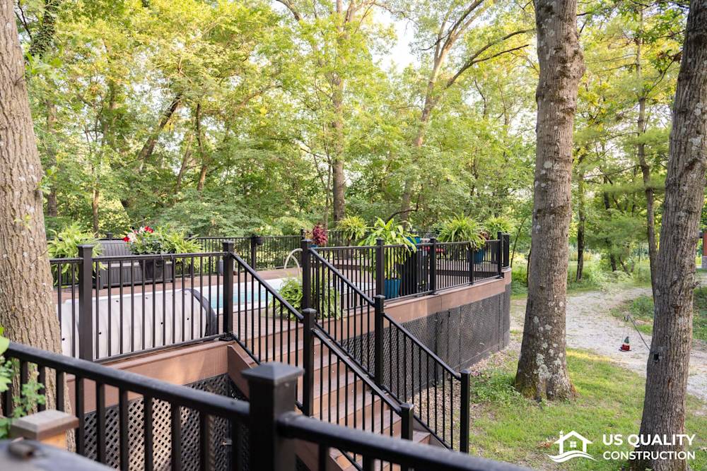 Custom Deck Design with Built-In Pool