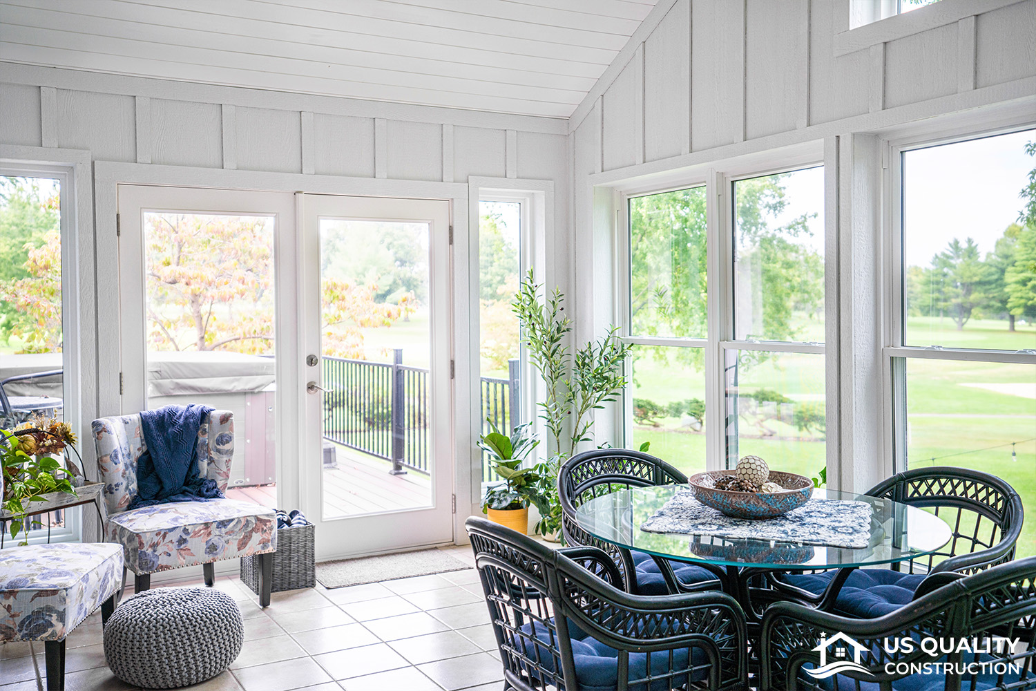 Windows, Patio Doors & deck replacement with Roof Addition