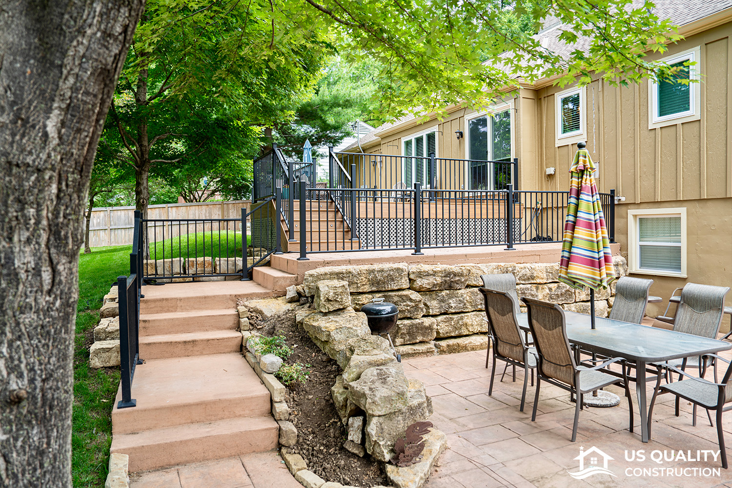 Deck Rebuild and Patio Hardscape Update