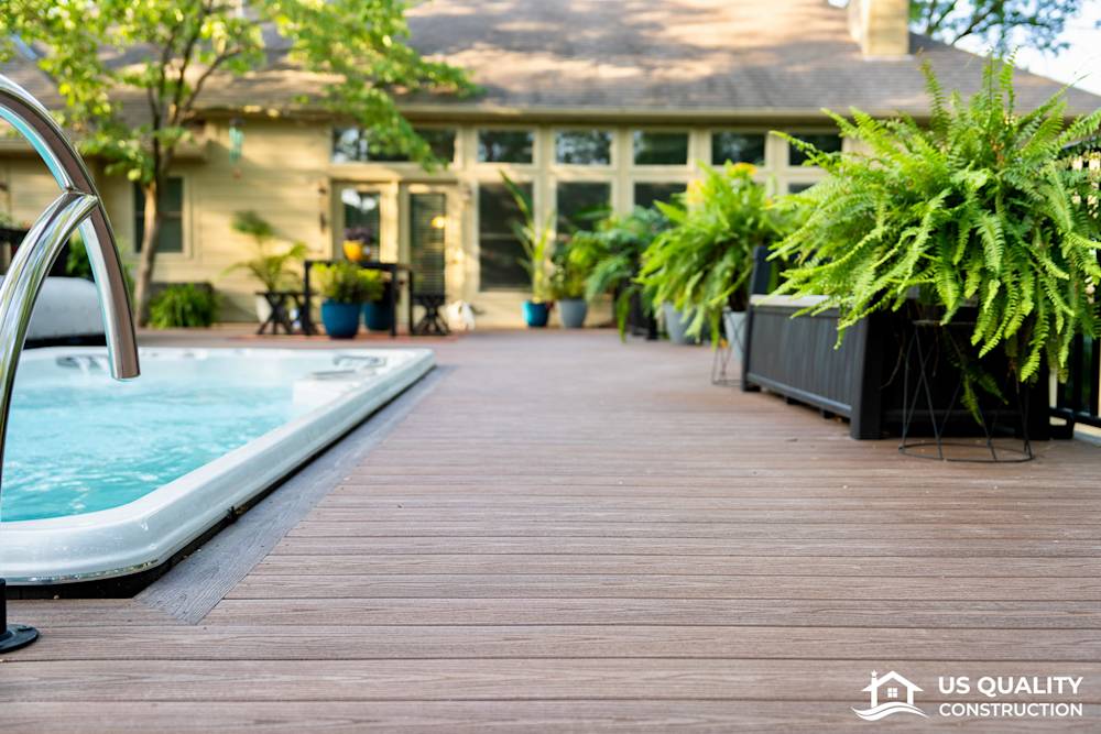 Custom Deck Design with Built-In Pool