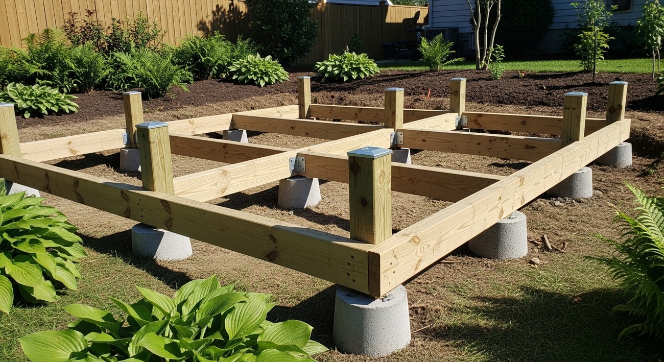 deck foundation photo