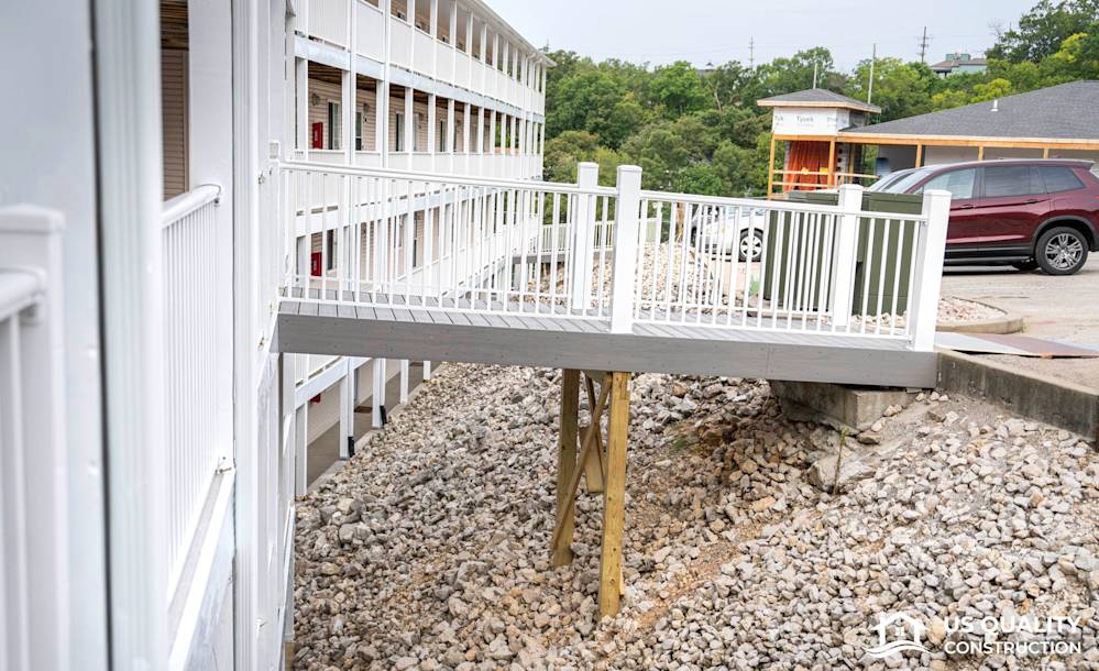 Condominium Renovation: Decking, Railing, and Roof Extension