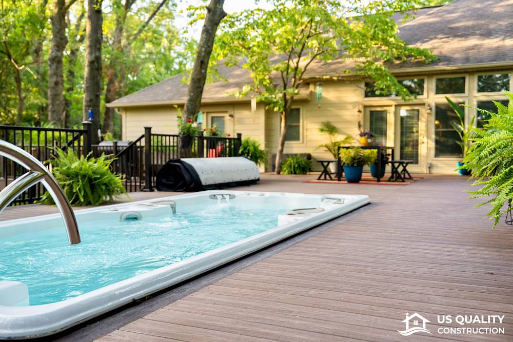 Custom Deck Design with Built-In Pool