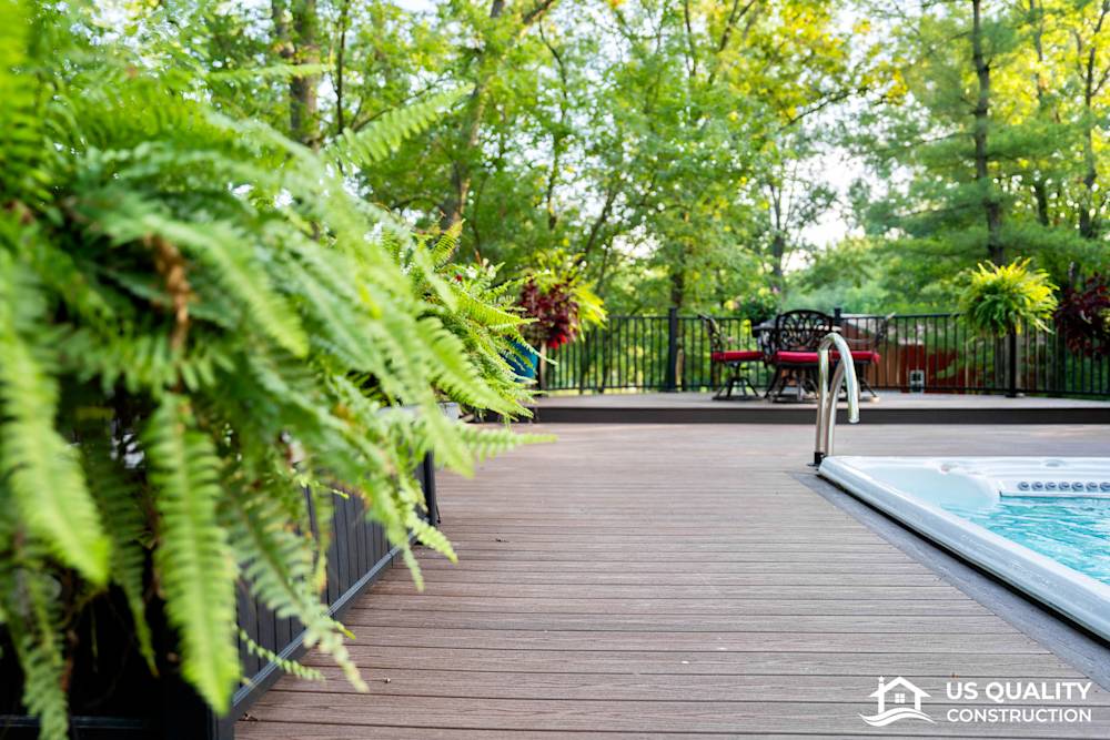 Custom Deck Design with Built-In Pool