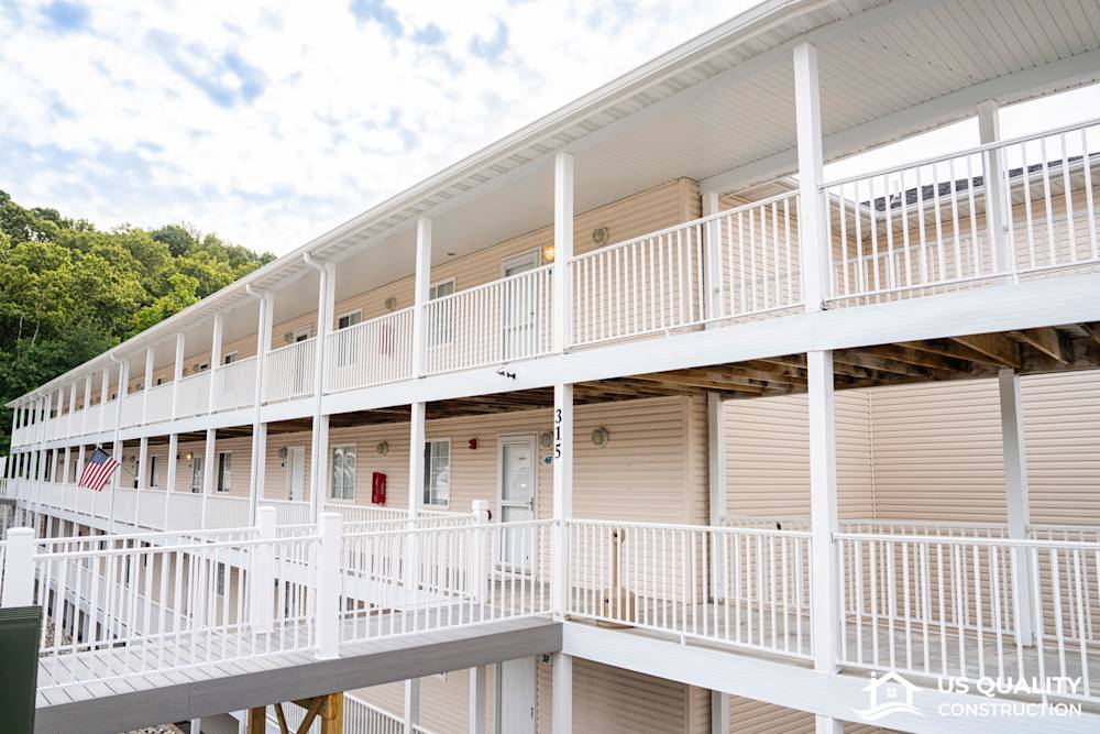 Condominium Renovation: Decking, Railing, and Roof Extension