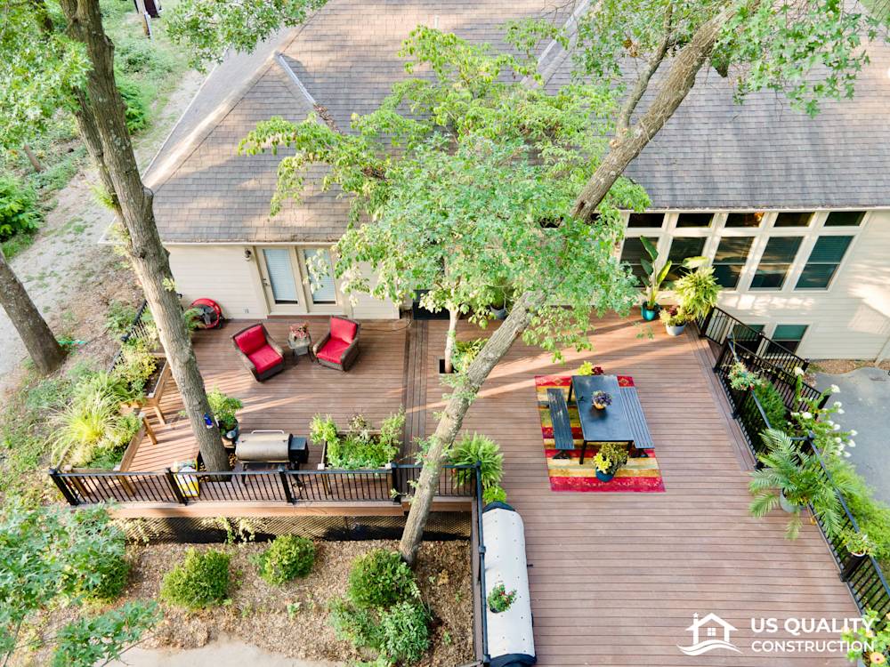 Custom Deck Design with Built-In Pool