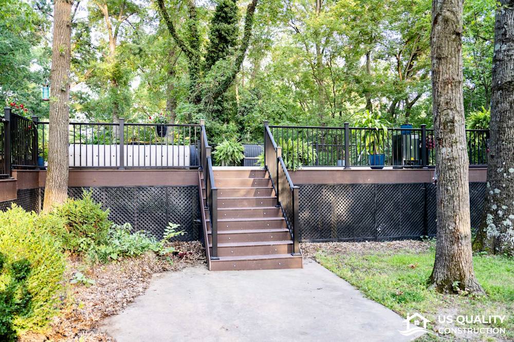 Custom Deck Design with Built-In Pool