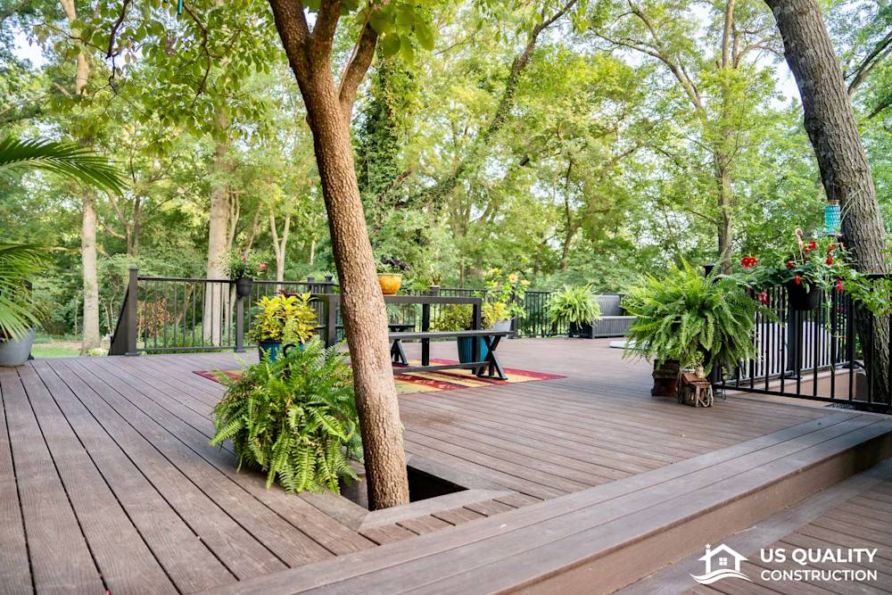 Custom Deck Design with Built-In Pool