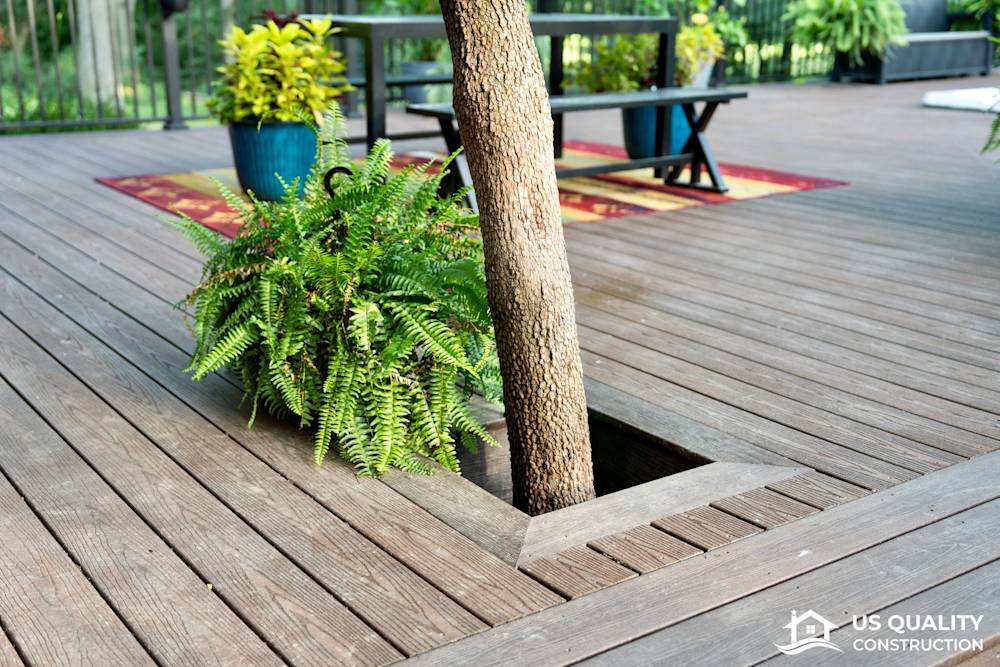 Custom Deck Design with Built-In Pool