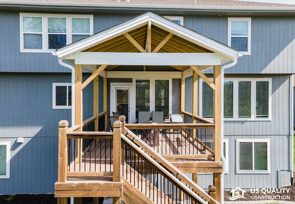 Custom Deck Roof Installation