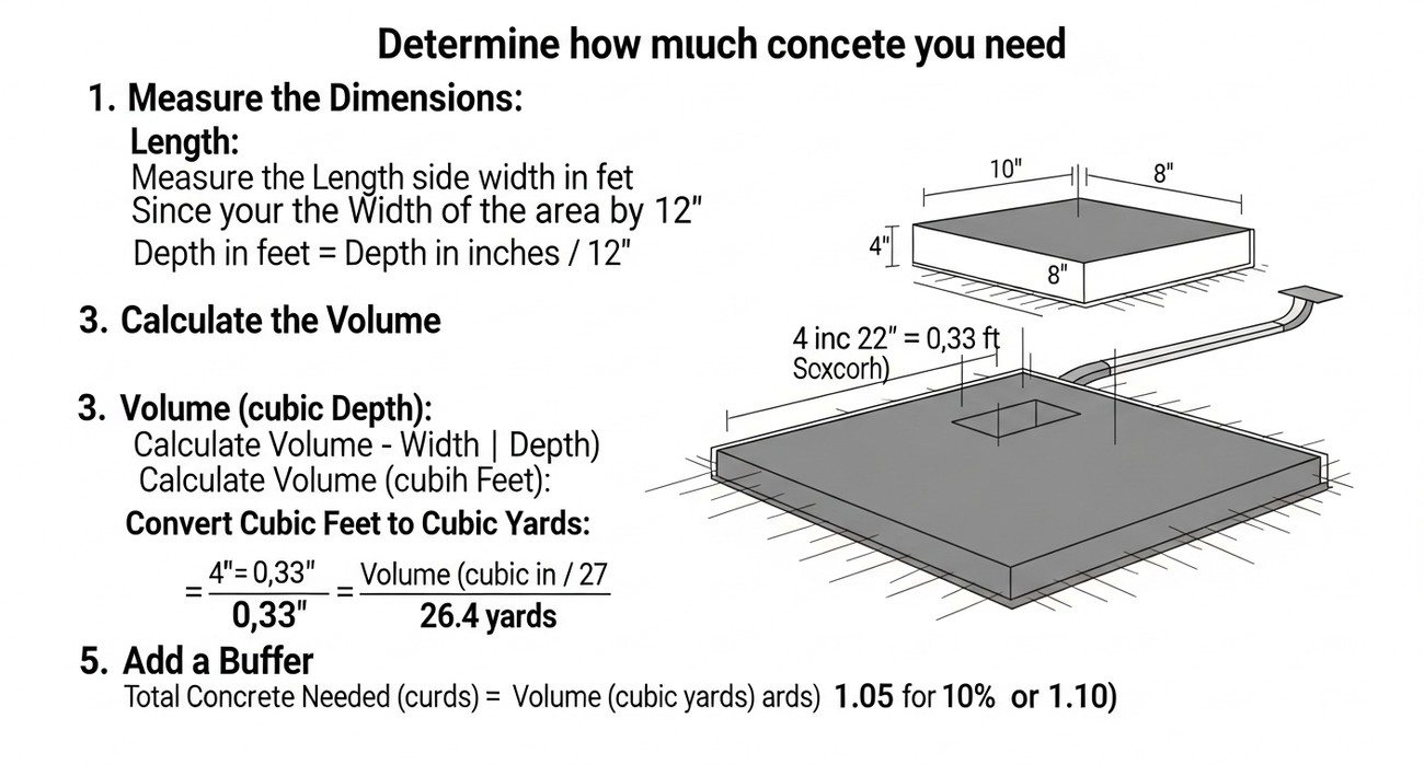 how much concrete do i need​? photo
