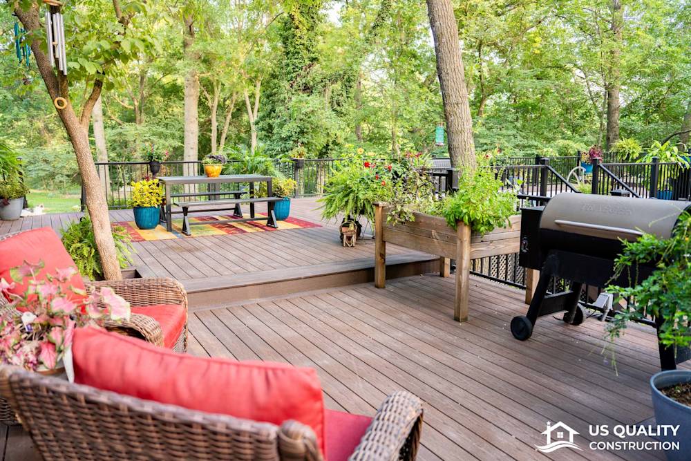 Custom Deck Design with Built-In Pool