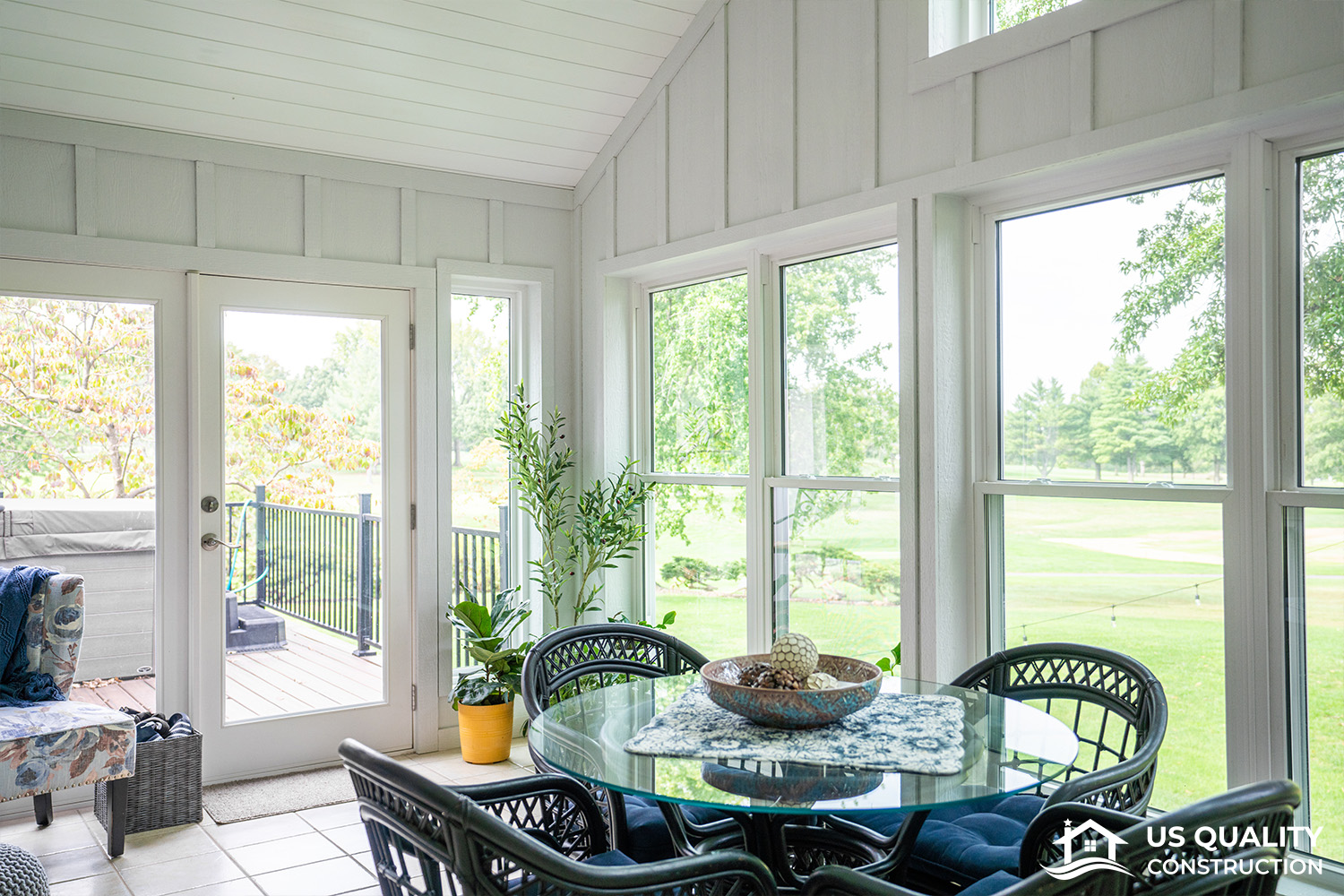 Windows, Patio Doors & deck replacement with Roof Addition