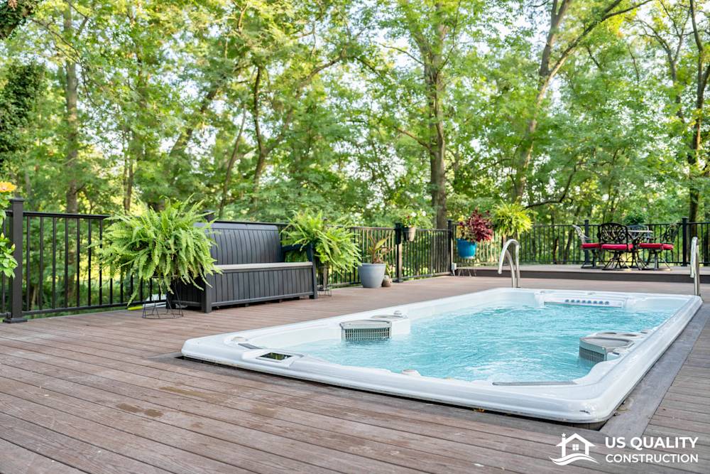 Custom Deck Design with Built-In Pool
