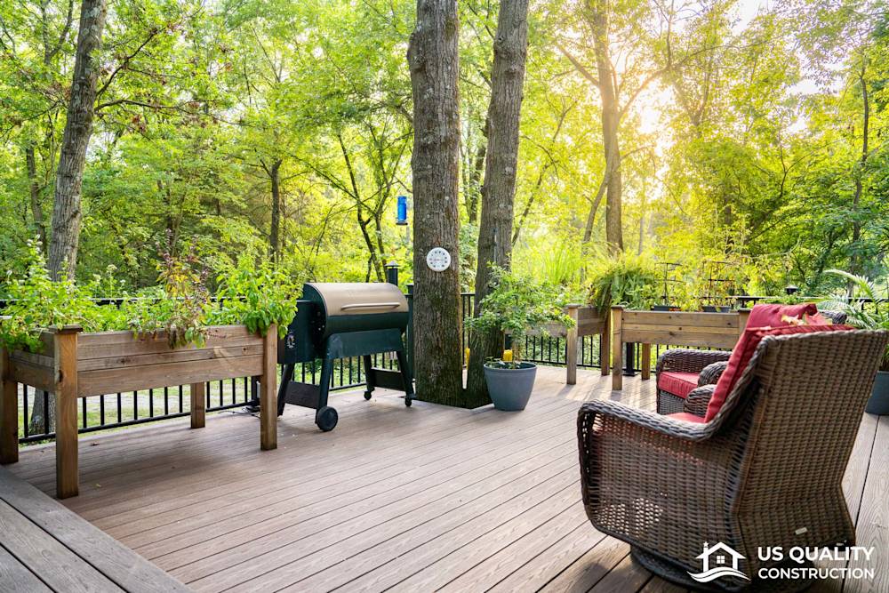 Custom Deck Design with Built-In Pool