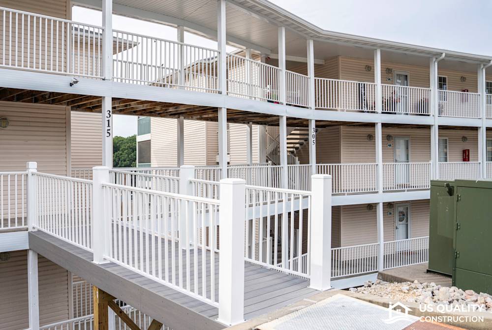 Condominium Renovation: Decking, Railing, and Roof Extension