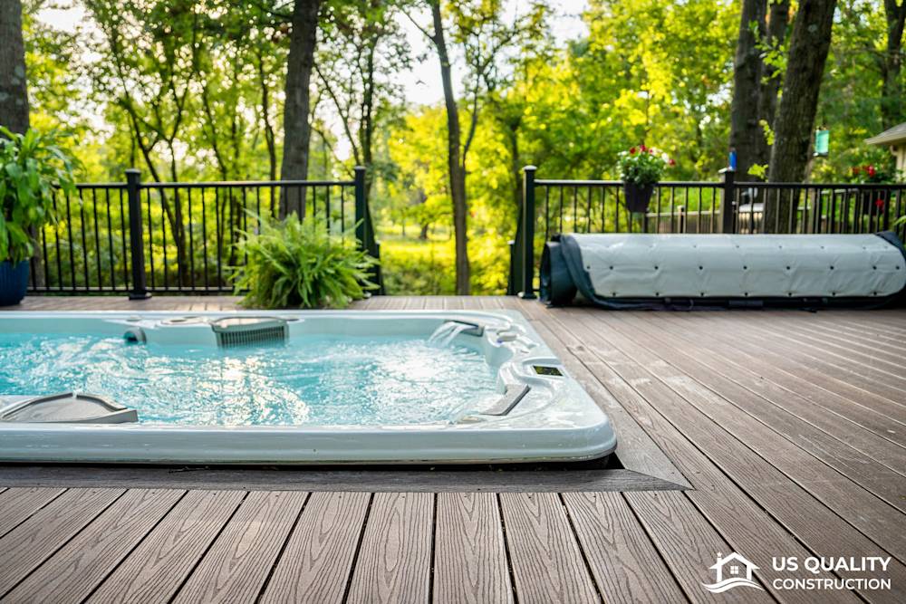 Custom Deck Design with Built-In Pool