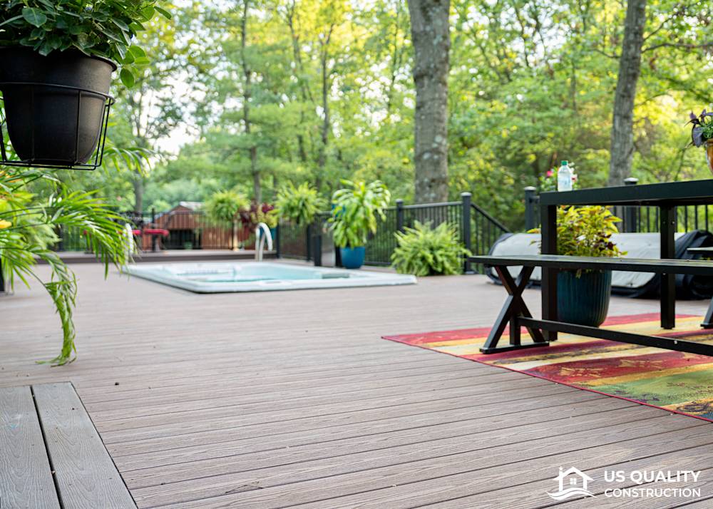 Custom Deck Design with Built-In Pool