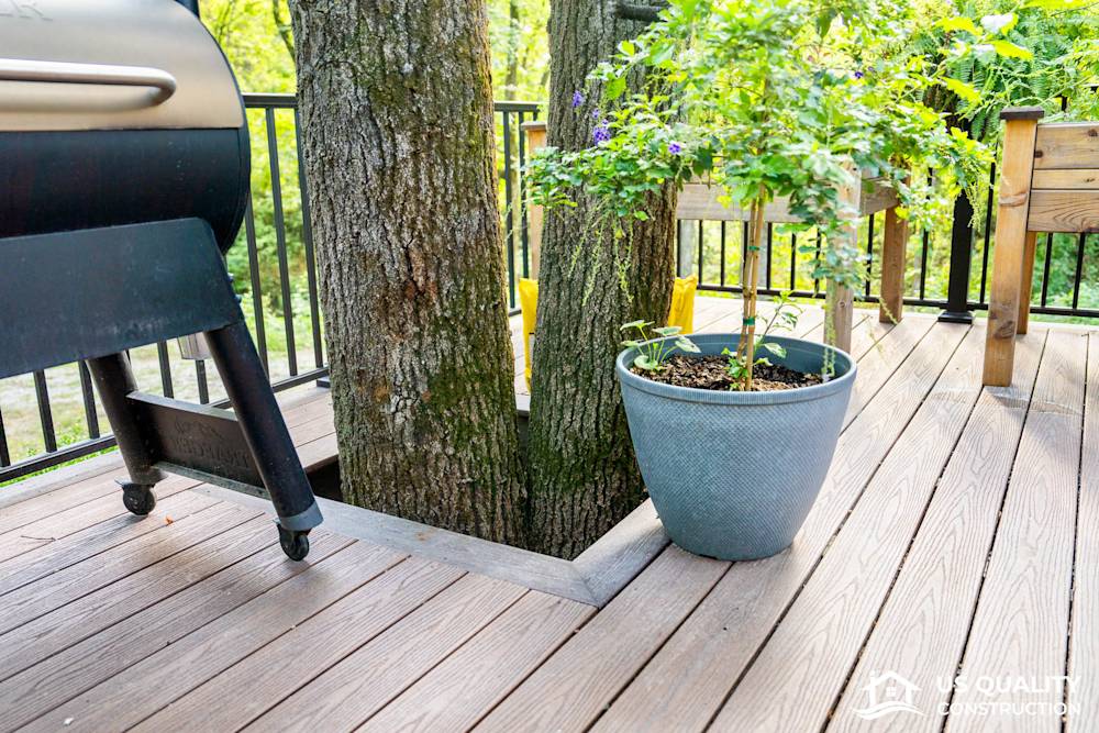 Custom Deck Design with Built-In Pool