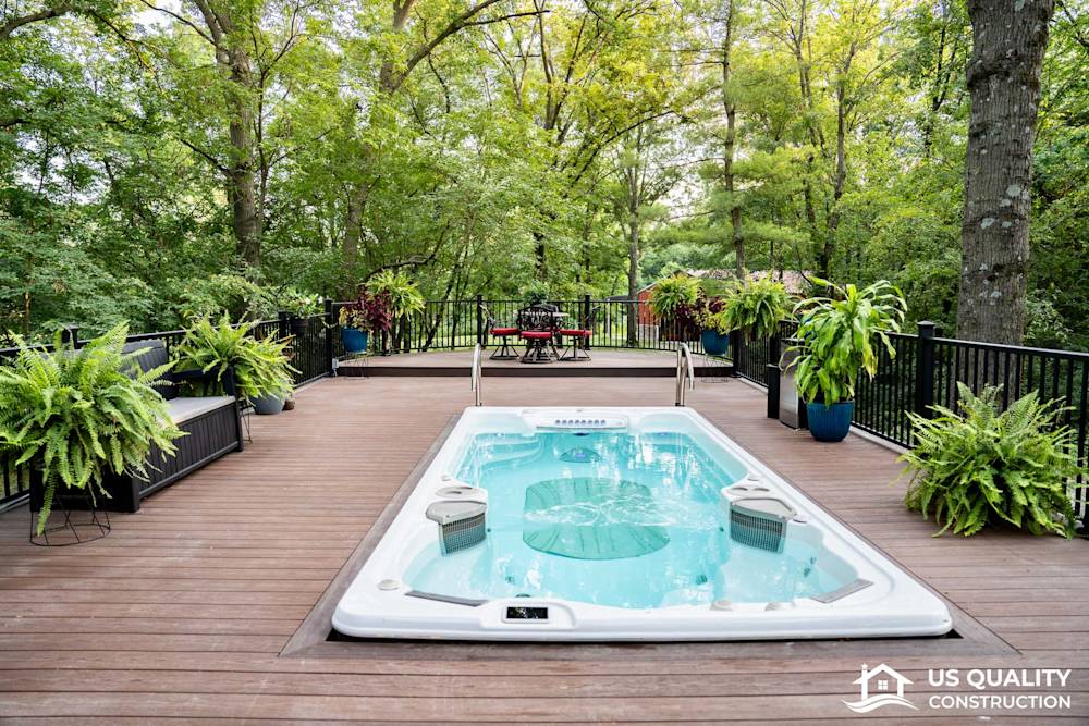 Custom Deck Design with Built-In Pool