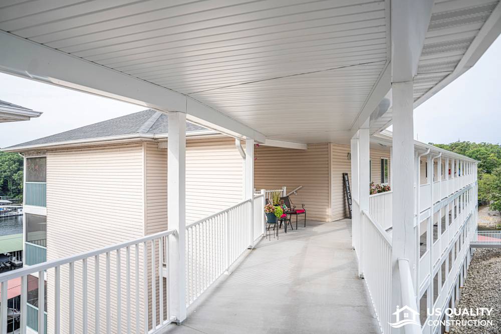 Condominium Renovation: Decking, Railing, and Roof Extension