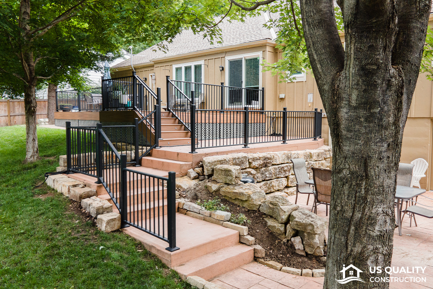 Deck Rebuild and Patio Hardscape Update