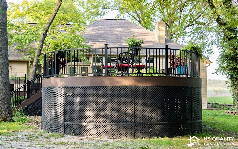 Custom Deck Design with Built-In Pool
