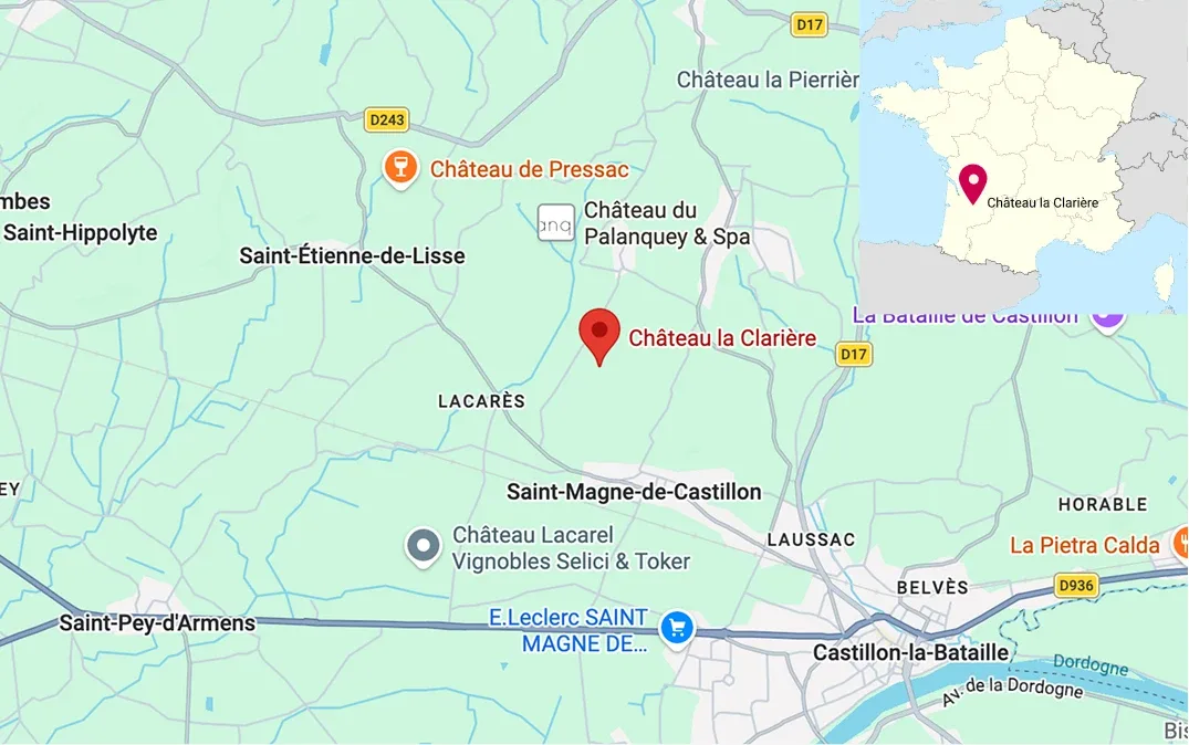 VP Clariere estate Get in touch map image