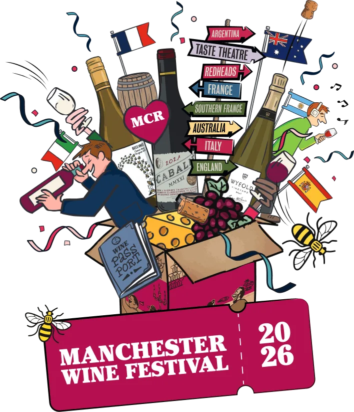 wine festival manchester mob banner