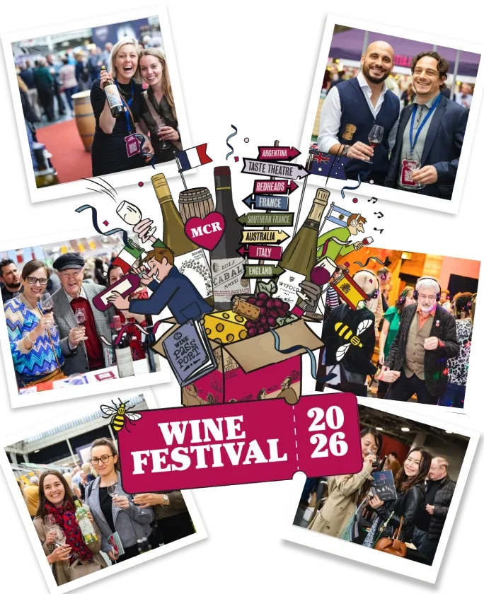 wine festival manchester mob banner