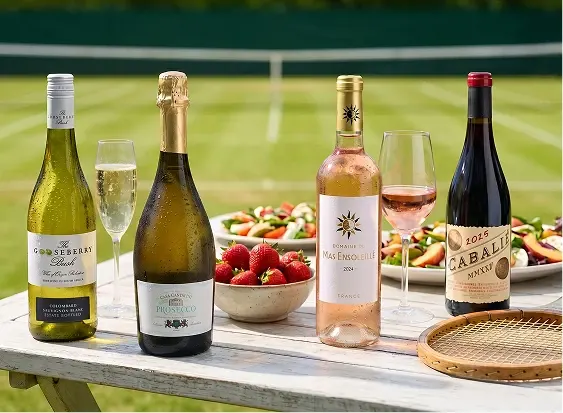 Watch at home with great wine