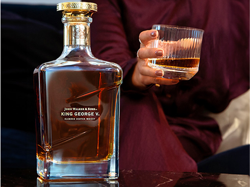 A bottle of Johnie Walker King George V