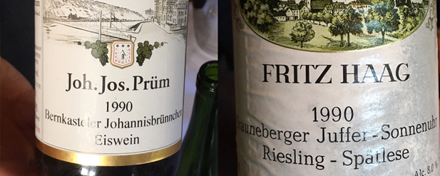 Two wine bottles