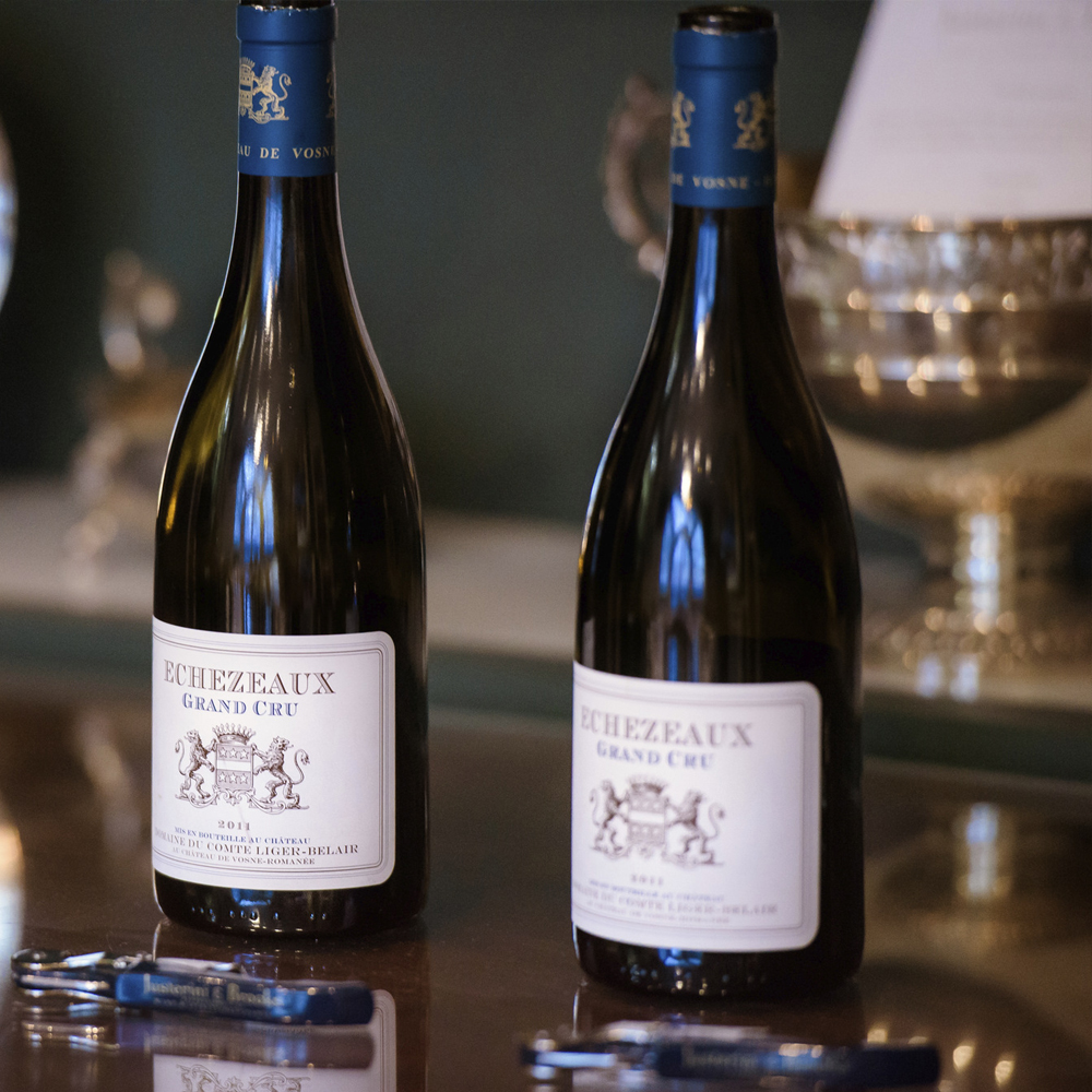 Two bottles of the Echezeaux Grand Cru