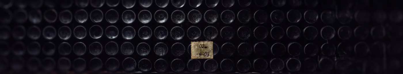 bottoms of bottle stacked
