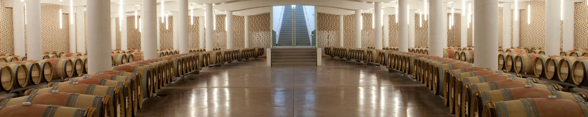Wine boxes in storage