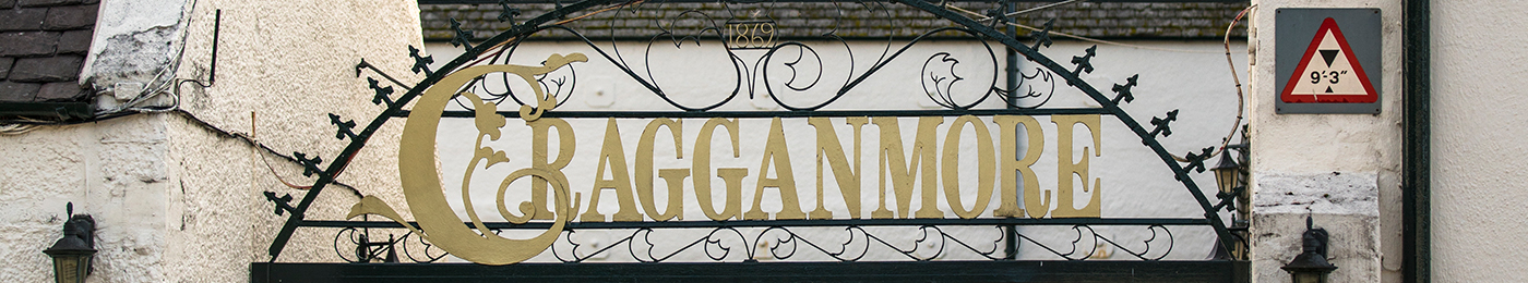 The gates of the Cragganmore Distillery