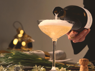 Pouring champagne