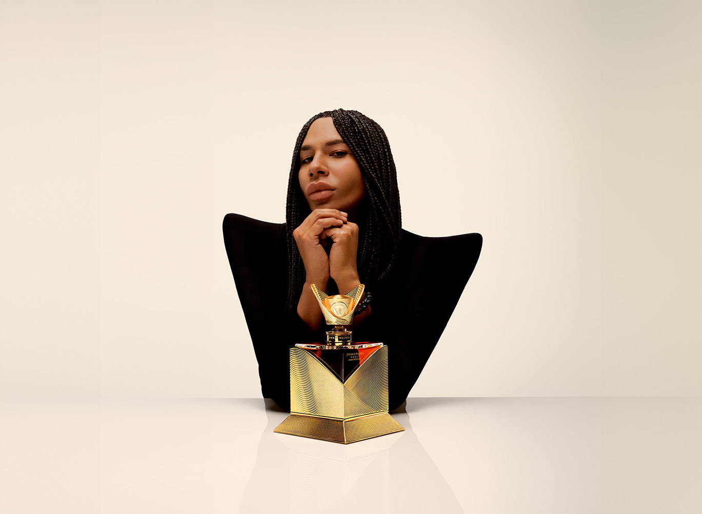 Olivier Rousteing - presenting autumn bottle JW Vault